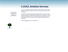 Tablet Screenshot of coreaviation.com